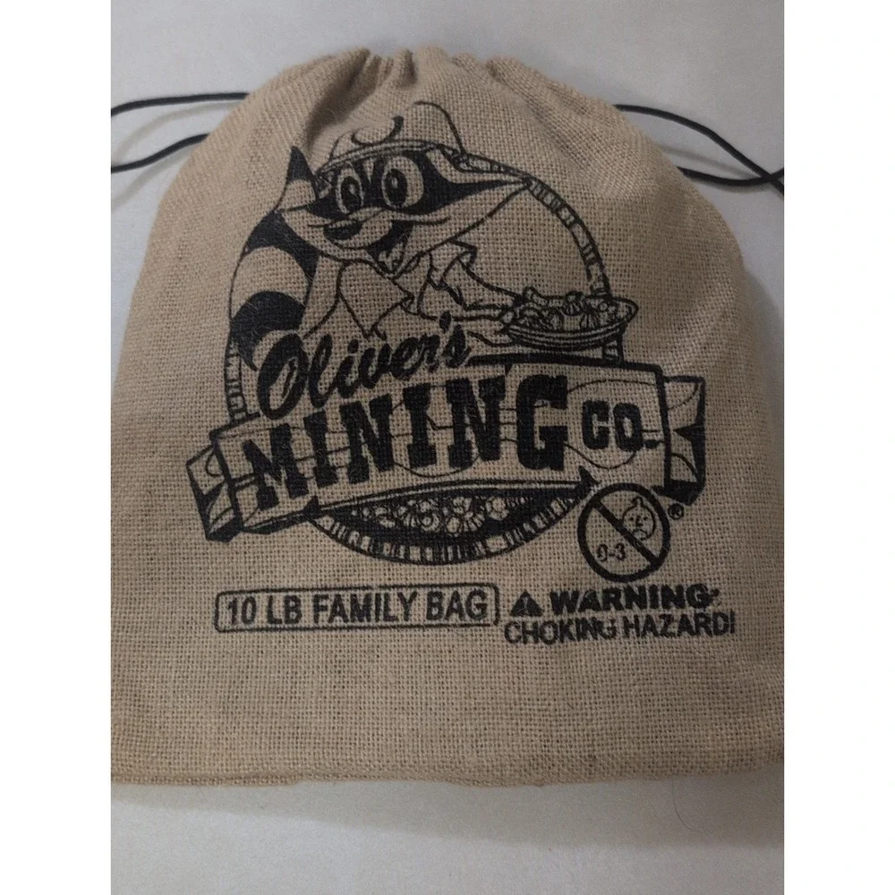 Oliver Mining Co Rock Hounding Bag Burlap 8.5 X 6.5
